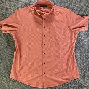 Mizzen + Main Lightweight Leeward Short Sleeve Button Shirt Mens XXL Trim